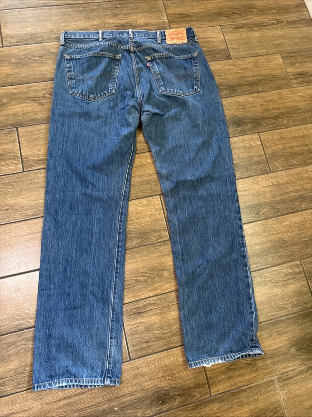 Levi's 501 Jeans Men 38X34 Blue Straight Button Fly